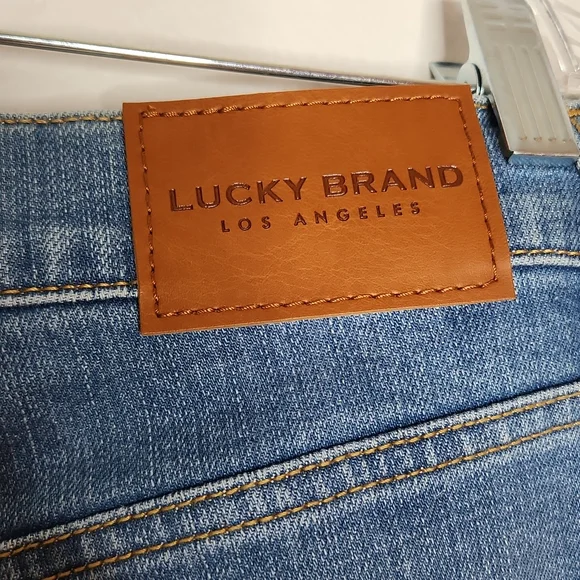 Lucky Brand 121 Slim Straight Distressed Jeans